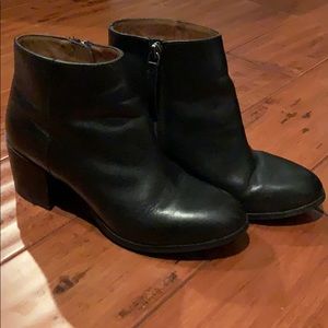 H&M leather booties size 7 black